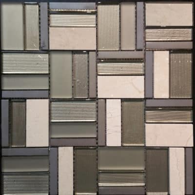 Abacus Cream - Irregular Mosaic 