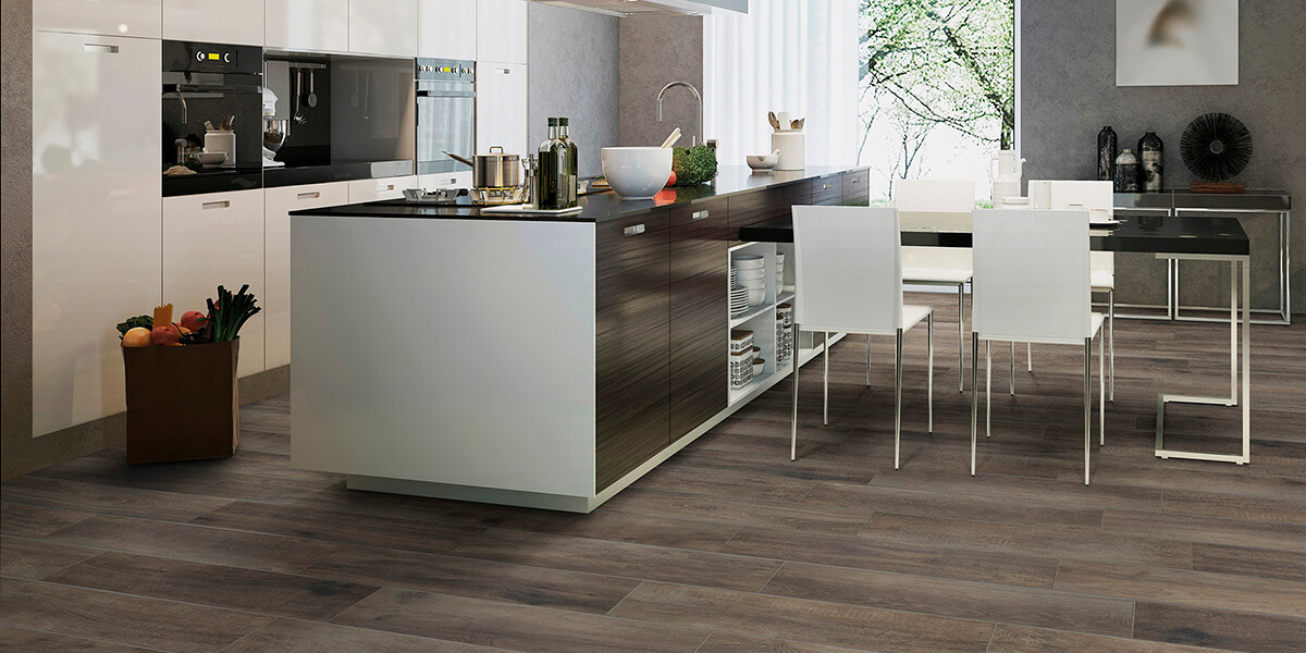 Wood Look Plank Glazed Porcelain Tile Greenwood Greige | Rondine