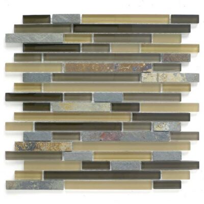 Pietra Cristal Autumn Linear Mosaic
