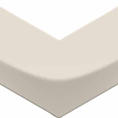 Arc Dove cream glossy finish 3D wall tile boomarang shape Olympia tile