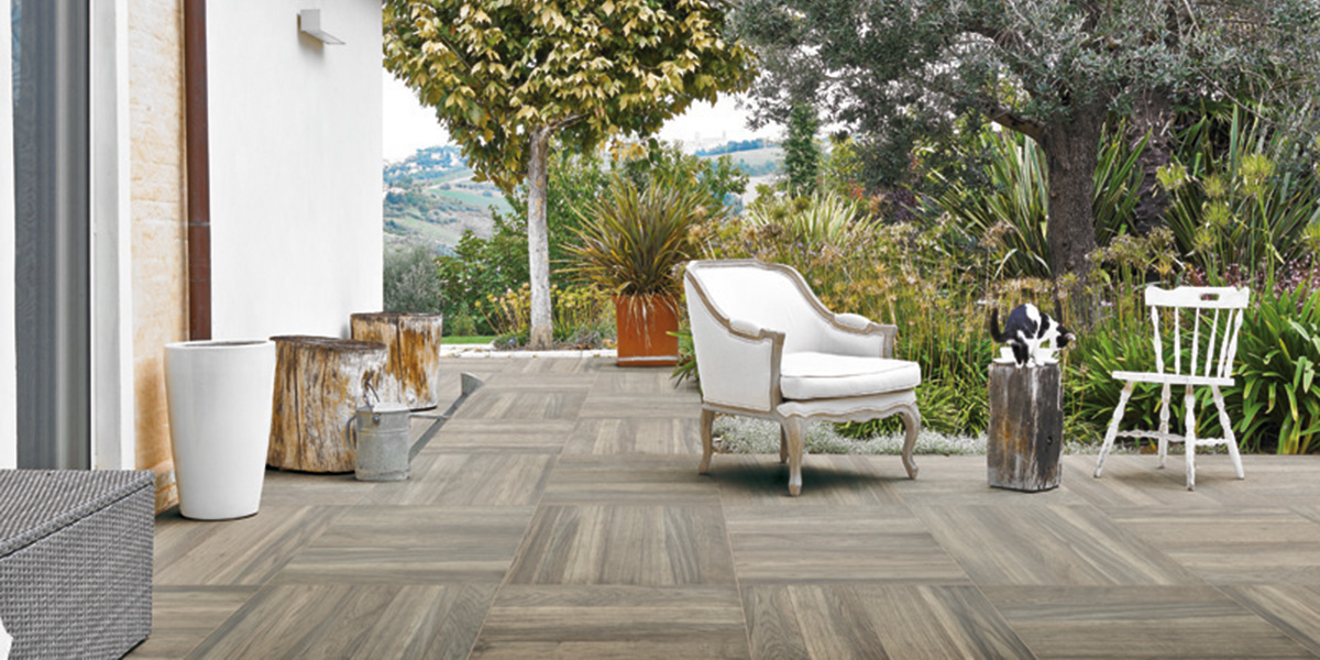 Exterior Porcelain Pavers Tobacco Porcelain tile 2cm | Milestone Kate-Lo Tile & Stone