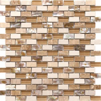 Glass Marble and Mother of Pearl Mosaics Boutique Olympia Tile Arena