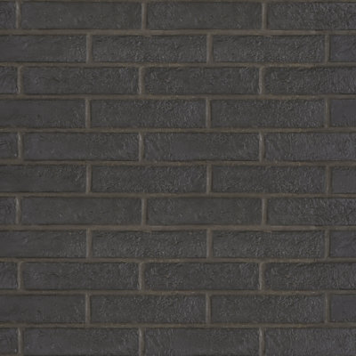 London Brick | Glazed Porcelain Tile Black Olympia Tile & Stone