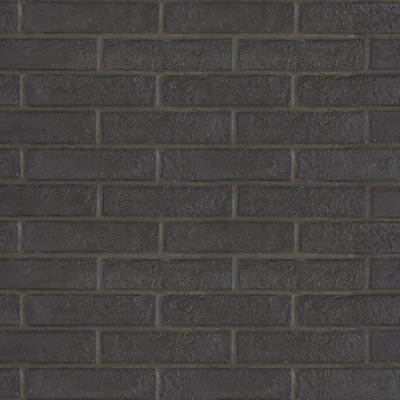 London Brick | Glazed Porcelain Tile Black Olympia Tile & Stone