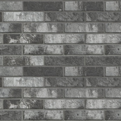 London Brick | Glazed Porcelain Tile Charcoal Olympia Tile & Stone