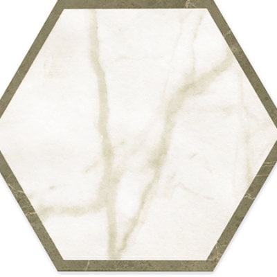 Calacatta & Roma Imperiale Hexagon Floor
