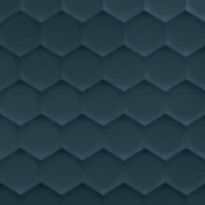 Deep Blue Hexagon