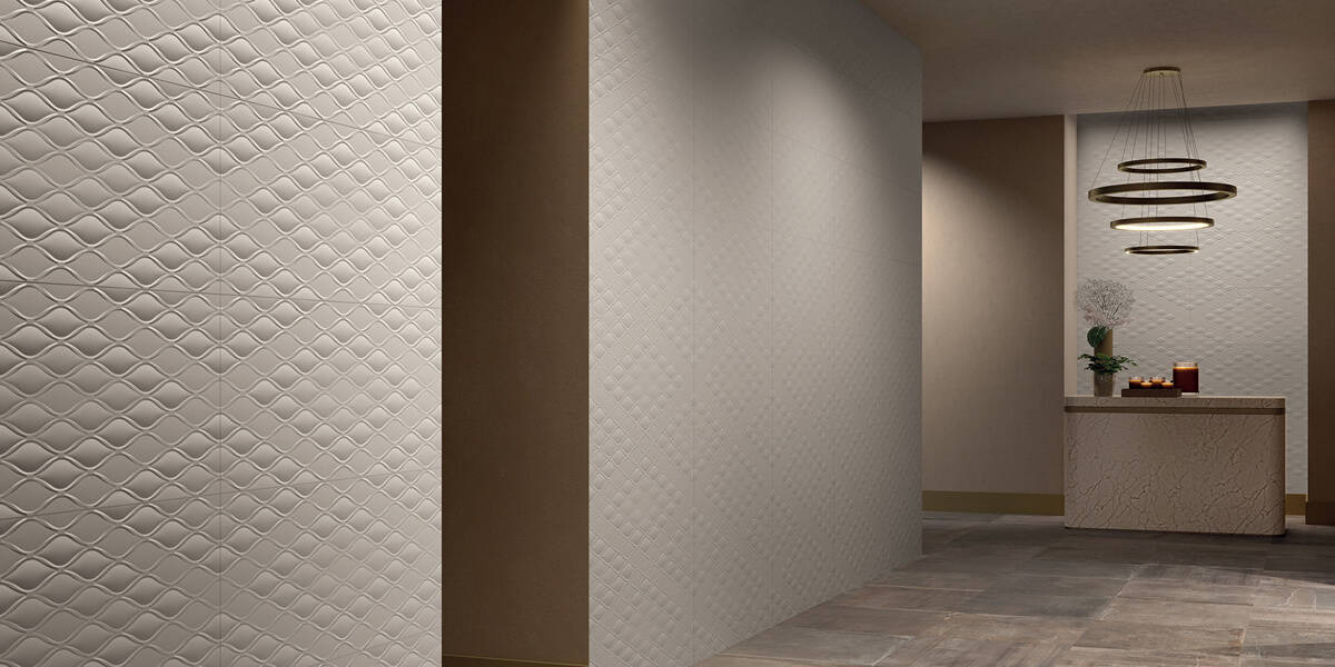 4D WHITE DROP CERAMIC WALL TILE