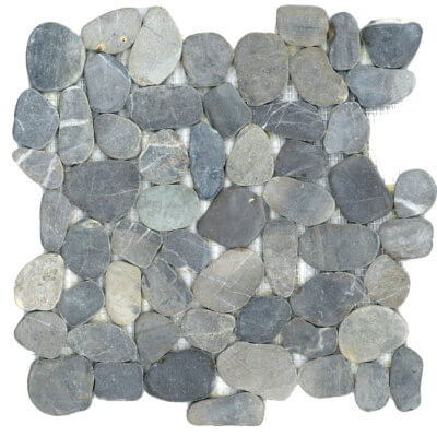 Honed Pebble Mosaic - Grey