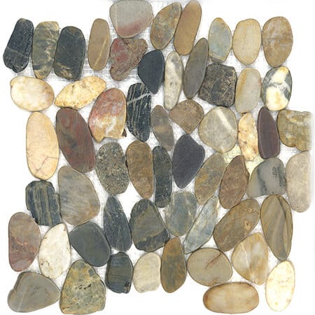Riverstone Multicolor Pebble Mosaic