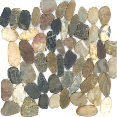 Polished Pebble Mosaic - Multicolor