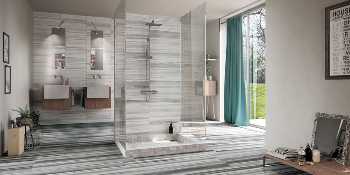 Palissandro Light Grey 12x24 & 24x48 Colored Base Porcelain Tile Kate-Lo Rondine Olympia