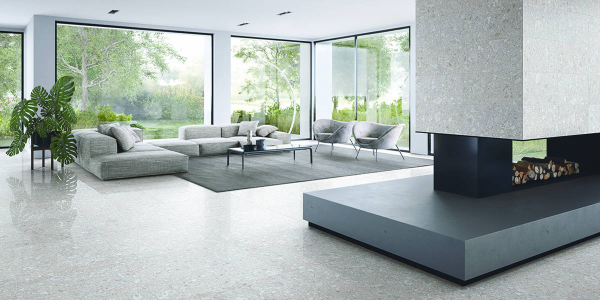 Bianco Lappato Floor Tile | Bianco Natural Wall Tile | Lombarda Ergon
