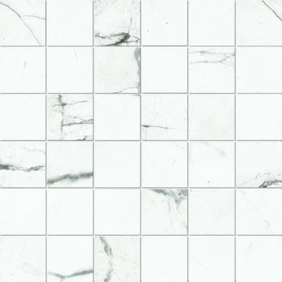 Statuario Venato 2x2 Mosaic