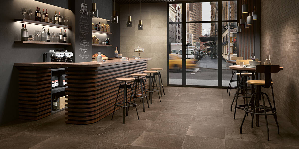 connect glazed porcelain tile forth floor wall | panaria