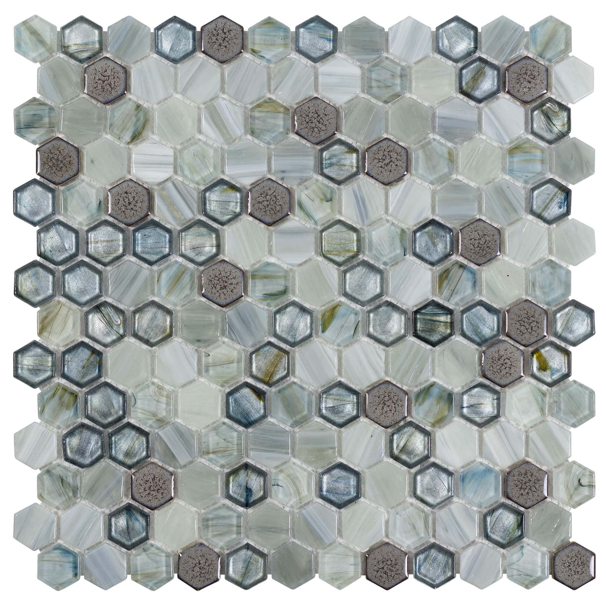 glassique anthology brocade lagoon glass mosaic tile