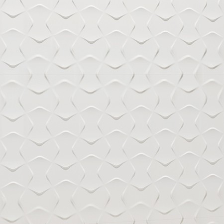 3D Blanco Bowtie Olympia Tile Bright Glazed Wall