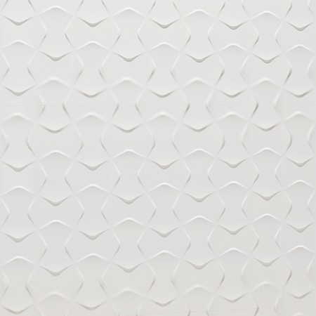 3D Blanco Bowtie Olympia Tile Bright Glazed Wall