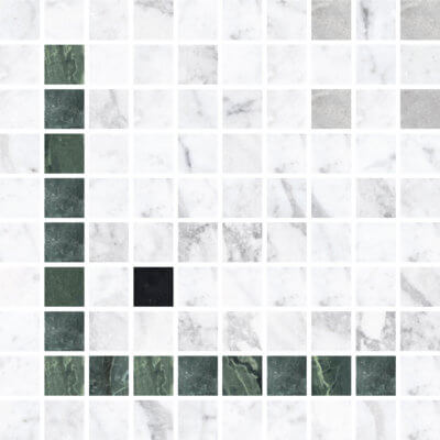 Byron 1x1 Mosaic C-YORK Color Base Porcelain Colli Tile