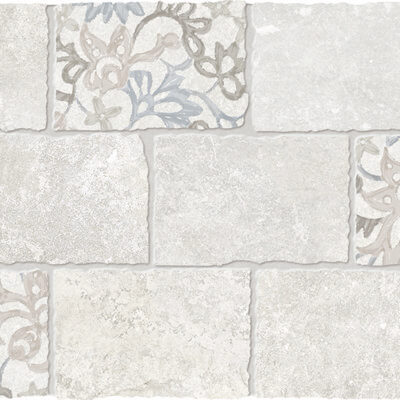 Mosaic Major Florita Deco Ivory 12x18