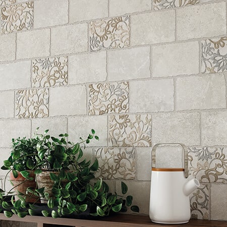 Decorative tile porcelain wall ergon heritage