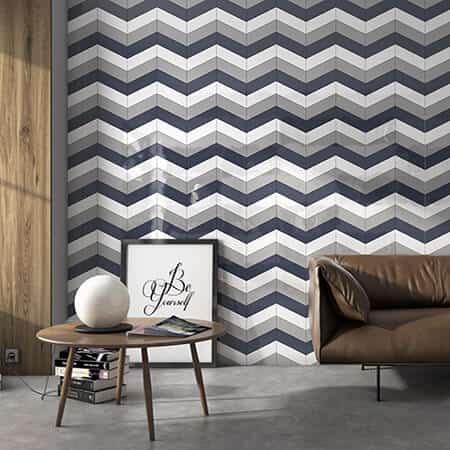 chevron ceramic wall tile