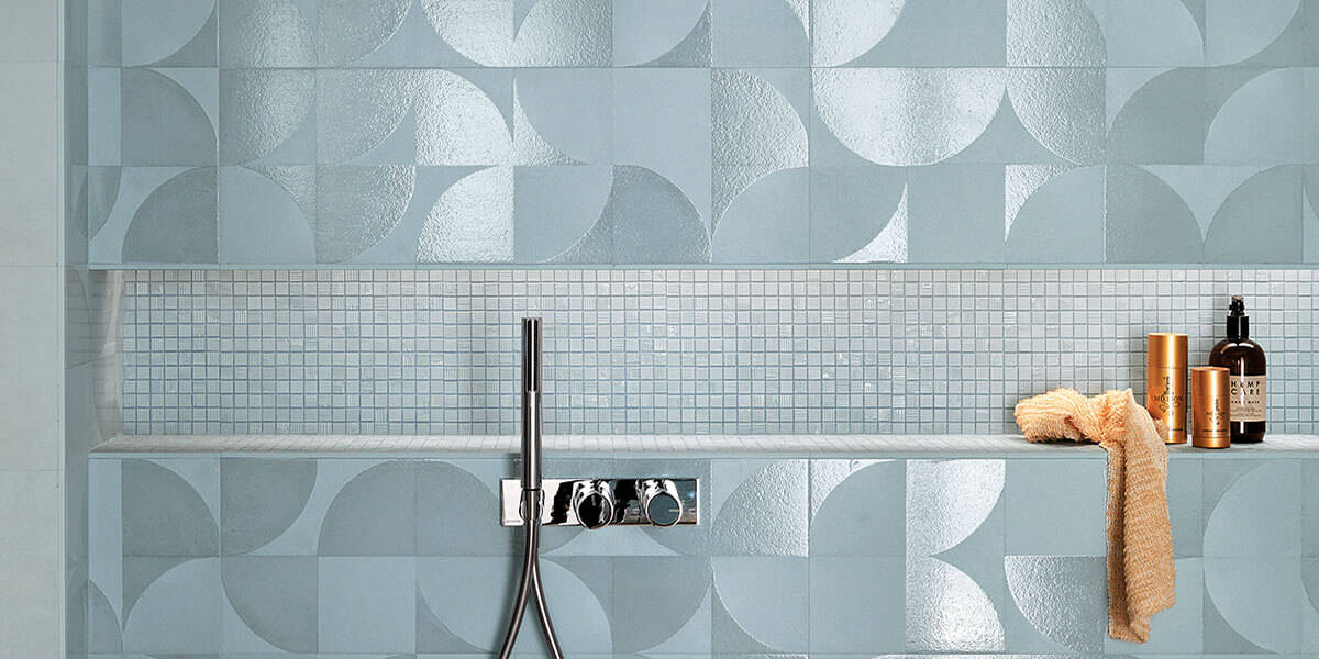 decorative blue wall tile