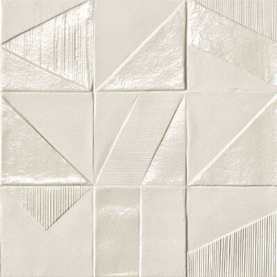 white domino decor tile