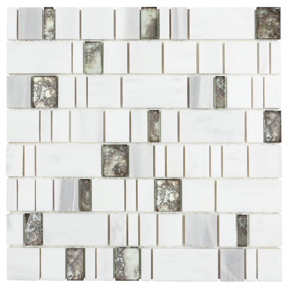 Bravado Silver Mosaic tile anthology dazzle