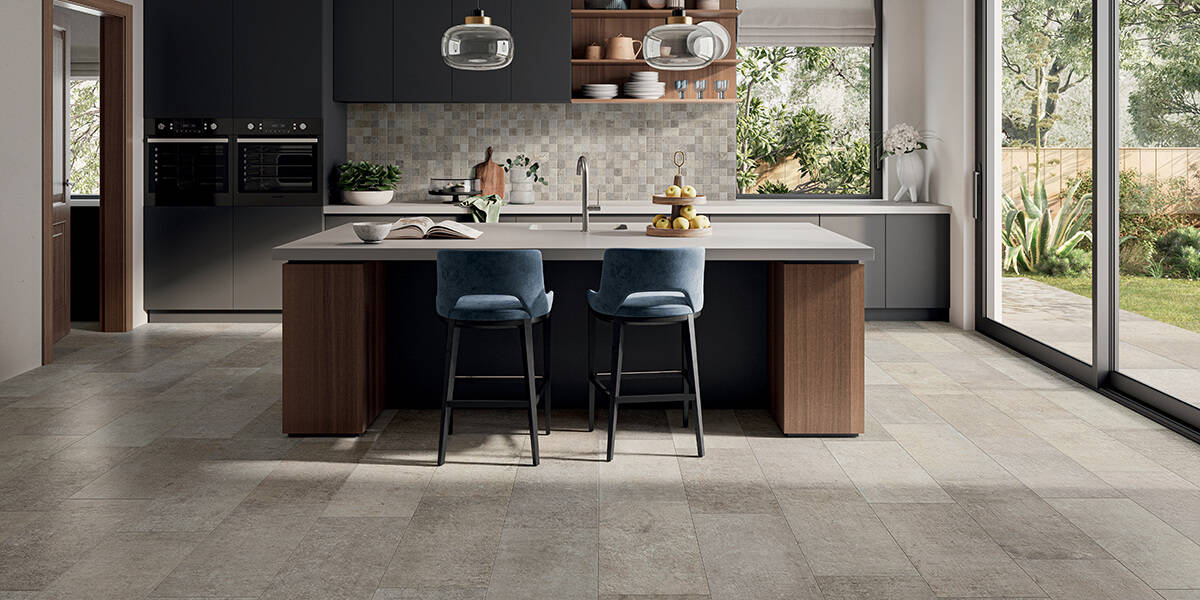 modern concrete tile kitchen porcelain | kate-lo tile & stone