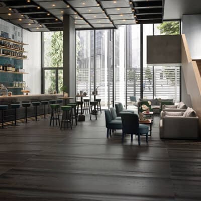 modern day restaurant tile | metal look tile kate-lo tile & stone