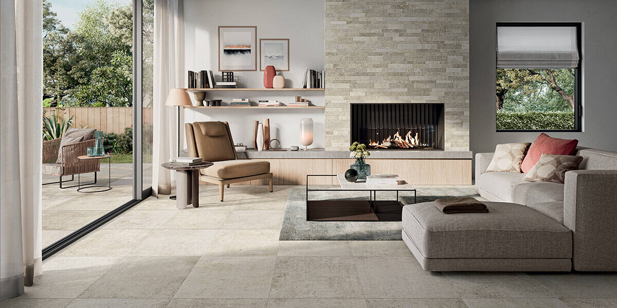living room home porcelain tile white range | kate-lo tile & stone