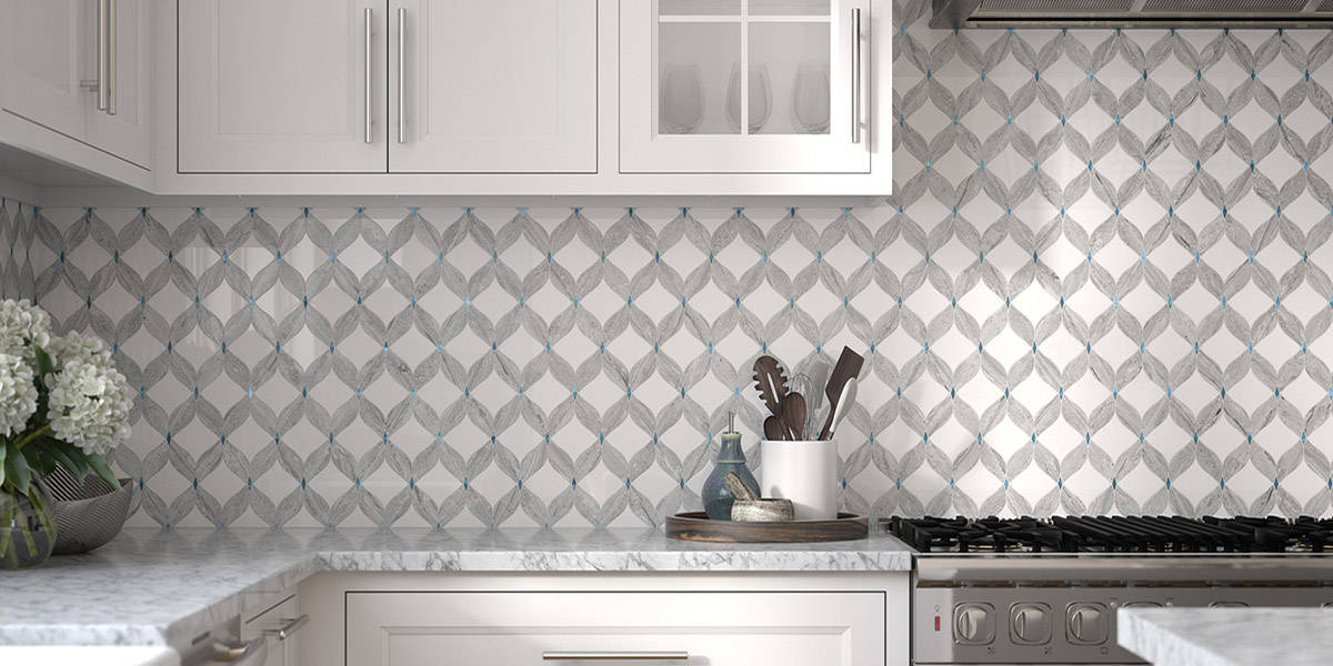 dlux grey kitchen backsplash mosaic tile | Anthology