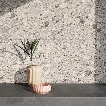 Chiaro Scuro Limestone Replica Tile | Olympia