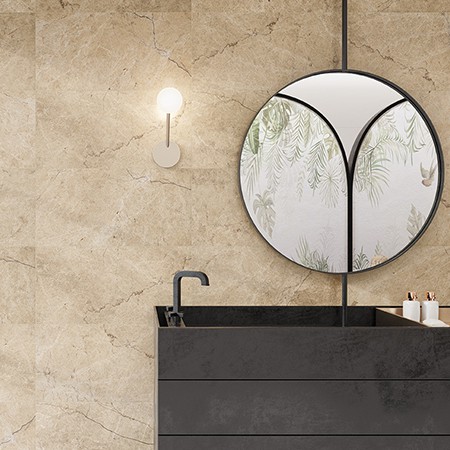 MOSCATO TAUPE 450X450 BATHROOM MARBLE PORCELAIN TILE