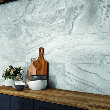 VESTA WHITE MARBLE PORCELAIN ROCA 450X450