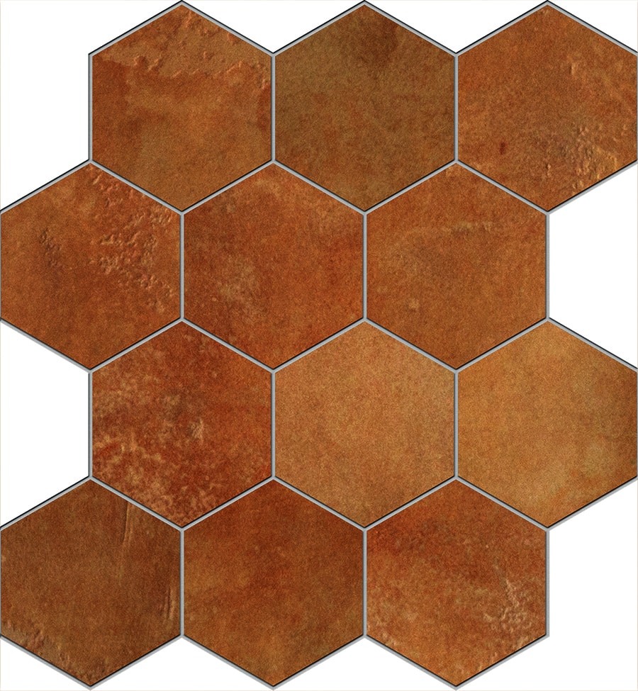 hexagon mosaic tile casa goldensun