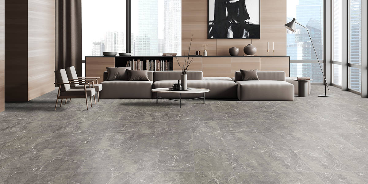 grey imperial chimestone spc vinyl floor 12x24 tile | olympia kate-lo
