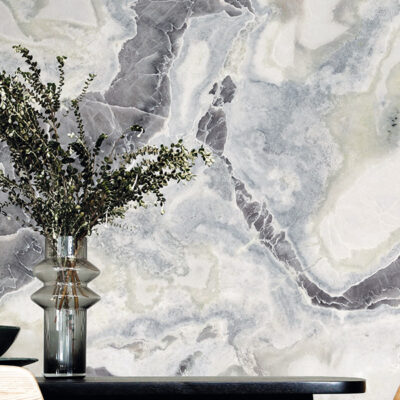 Pietra Supreme Dover White Color Body Porcelain Slab Tile Olympia