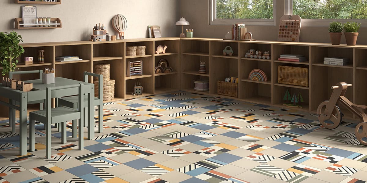 Playlist 8x8 glazed porcelain color mix accessory deco | Panaria