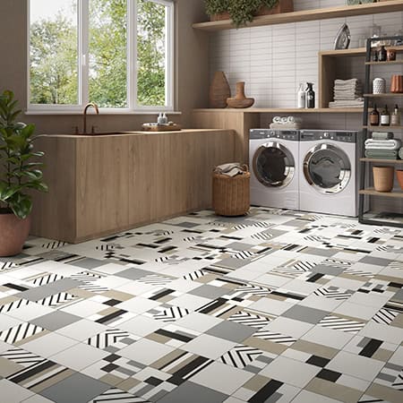 Playlist 3x12 Ambient White 8x8 Gothic Grey 8x8 Neutral Mix Accessory panaria