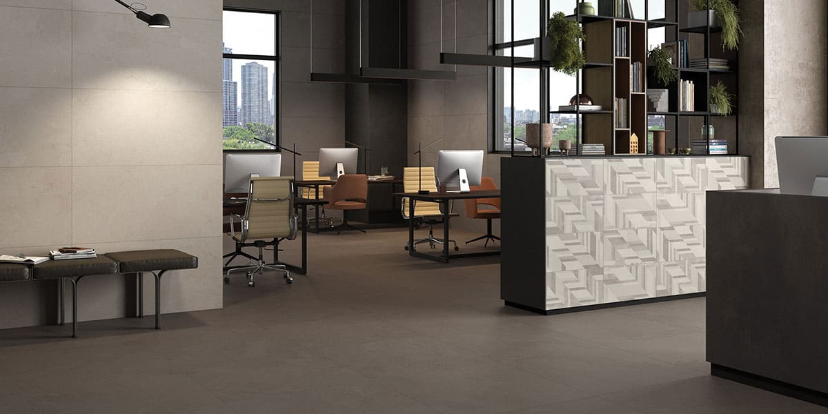 Contemporary_Office_CON50_36x36_Dark-Gray_CON10_24x48_Chic-White_CON70A_Cool-Mix_1