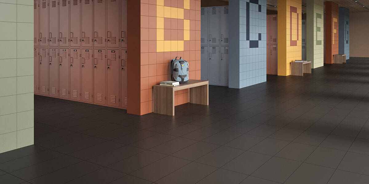 Playlist+_School-Lockers_PLY120_12x24_Black_Playlist_PLY90_8x8_Rust_PLY70_Amber_PLY100_Blue_PLY110_Dark-Blue_PLY50_Light-Green_PLY60_Green