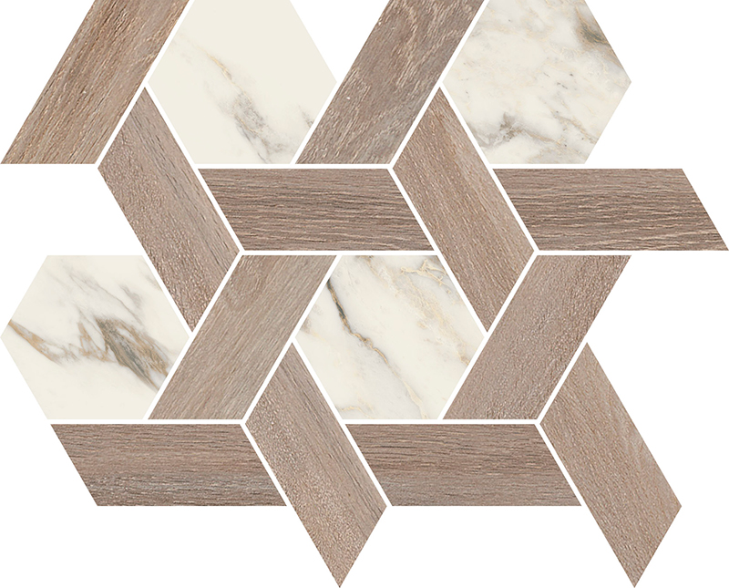 borghini classico porcelain Carrara marble venice mosaic | portobello
