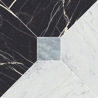 Nero/Bianco/Blue (Squared Mosaic)