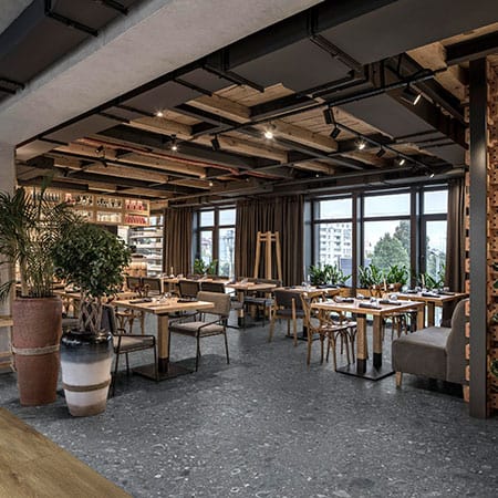 Realstone Ceppo Natural Stone Look Porcelain Tile Kitchen