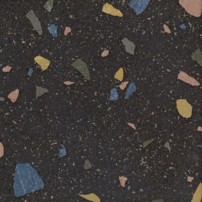 Black (8x8 Terrazzo Matte)