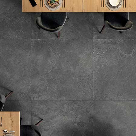 ReStone is a porcelain reinterpretation of Limestone and Chauvigny stone