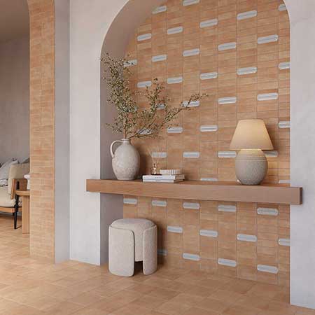 Bow Cotto Glazed Porcelain Tile Deco