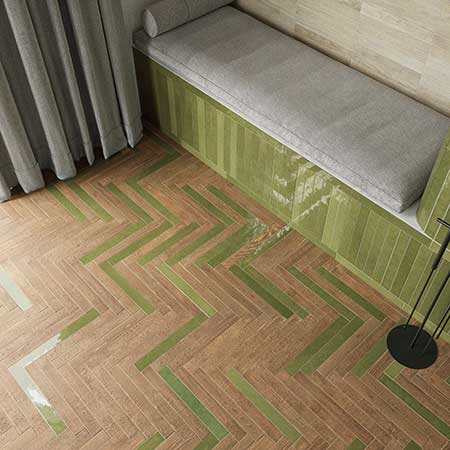Mixtura Glazed Porcelain Layered Character Tile